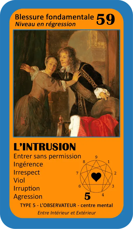L'Oracle de l'ennéagramme sentimental : carte 59 L'Intrusion L'Oracle de l'ennéagramme sentimental : carte 59 L'Intrusion