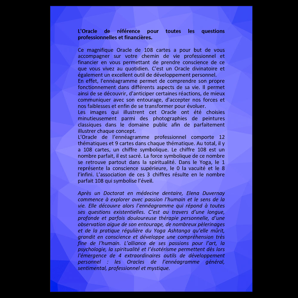 💰 Livret numérique de l'Oracle de l'ennéagramme professionnel