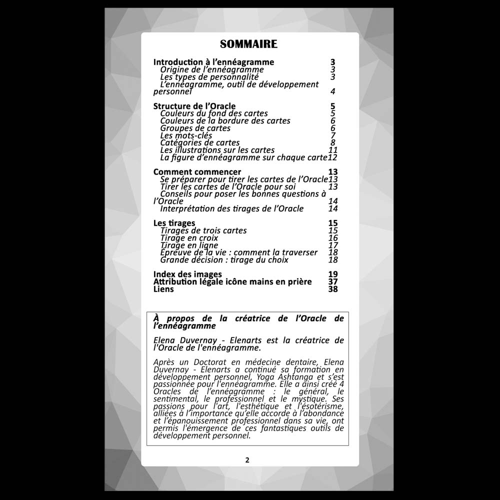 🙏 L'Oracle de l'ennéagramme mystique / Formule Élégance 🇫🇷