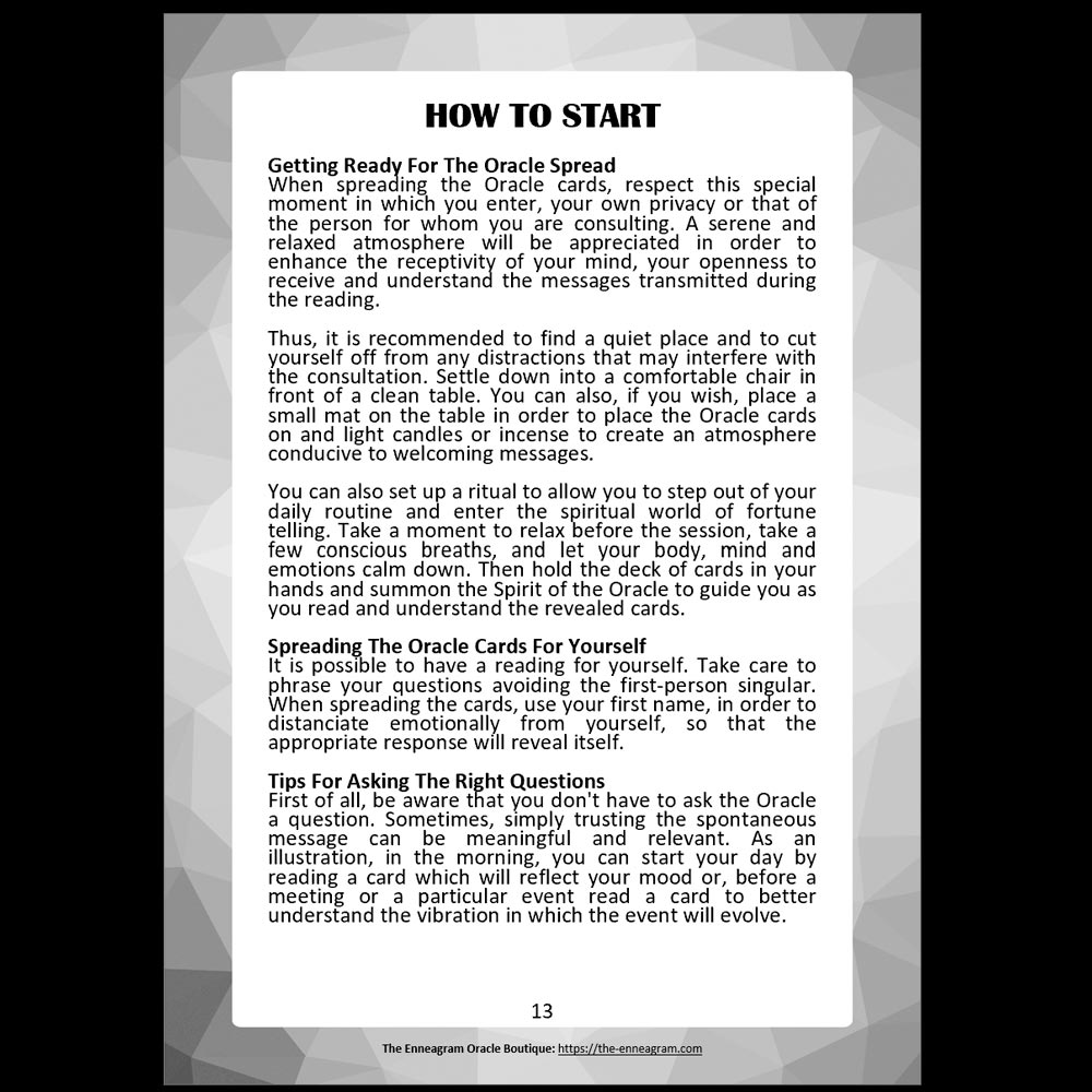 🙏 Digital Booklet of The Mystical Enneagram Oracle