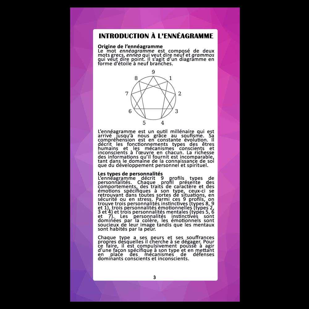 ❤️ L'Oracle de l'ennéagramme sentimental / Boite Élégance 🇫🇷
