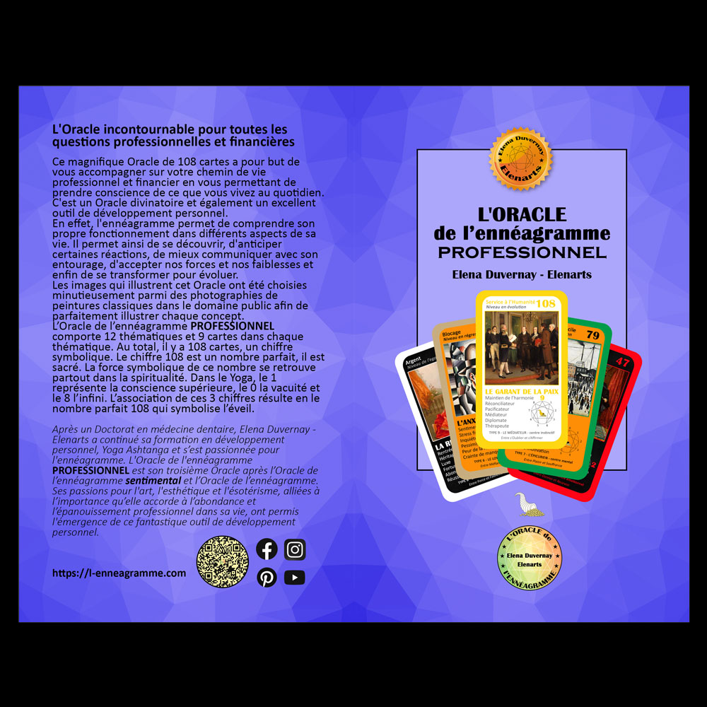 💰 L'Oracle de l'ennéagramme professionnel / Boite Élégance 🇫🇷
