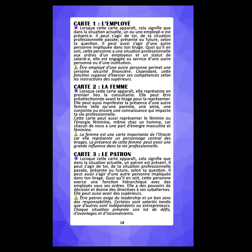 💰 L'Oracle de l'ennéagramme professionnel / Boite Élégance 🇫🇷