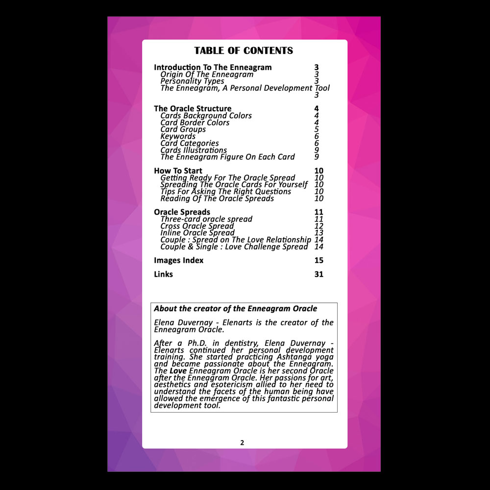 ❤️ The Love Enneagram Oracle / ⭐Prestige⭐ Box 🇺🇲