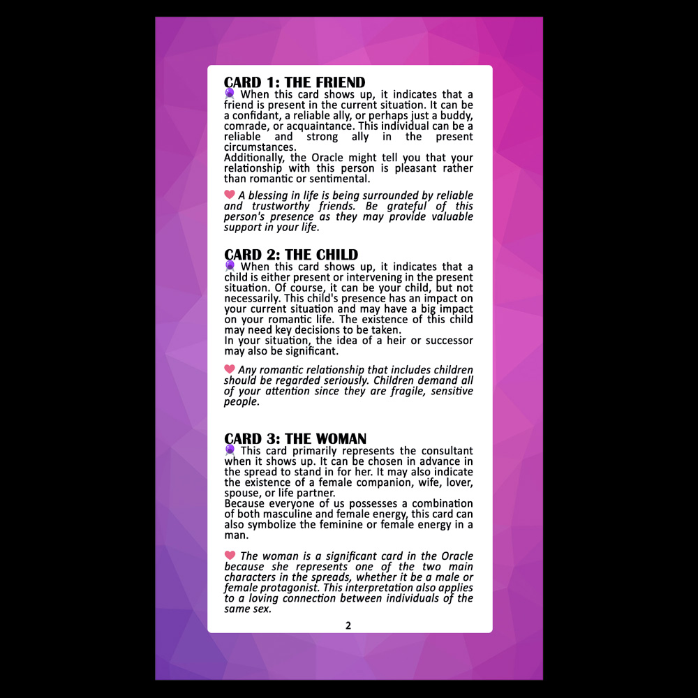 ❤️ The Love Enneagram Oracle / Elegance Formula  🇺🇲 