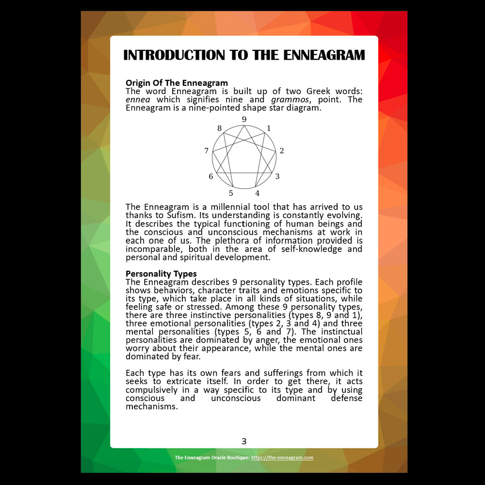 💫 Digital Booklet for The Enneagram Oracle