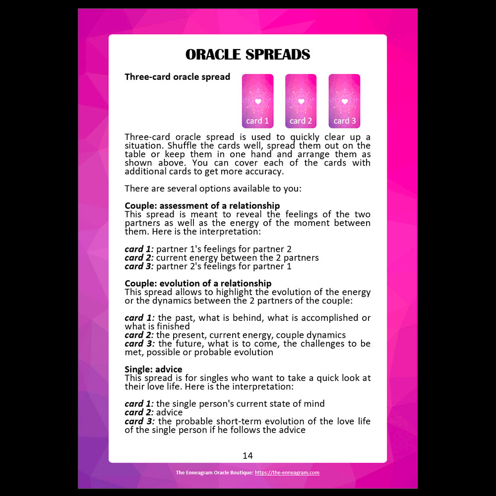 ❤️ Digital Booklet of The Love Enneagram Oracle