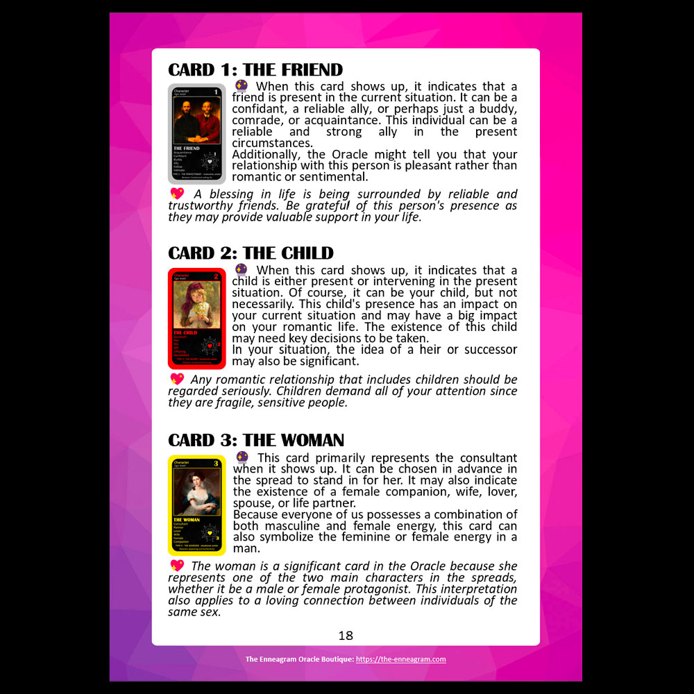 ❤️ Digital Booklet of The Love Enneagram Oracle