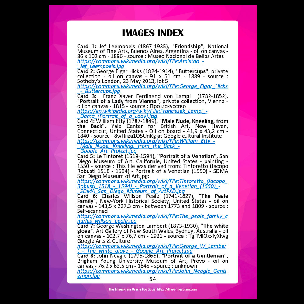 ❤️ Digital Booklet of The Love Enneagram Oracle