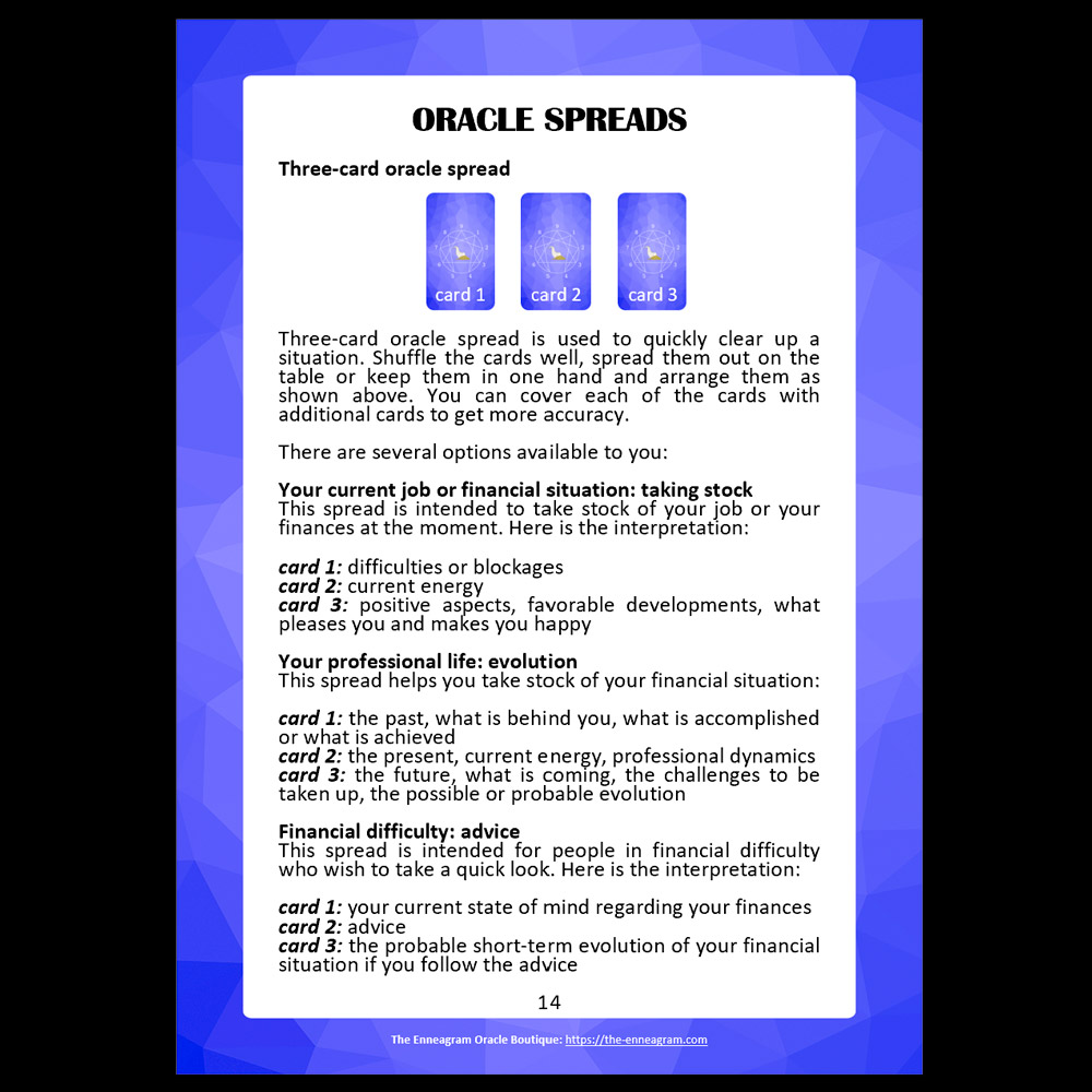 💰 Digital Booklet for The Wealth Enneagram Oracle