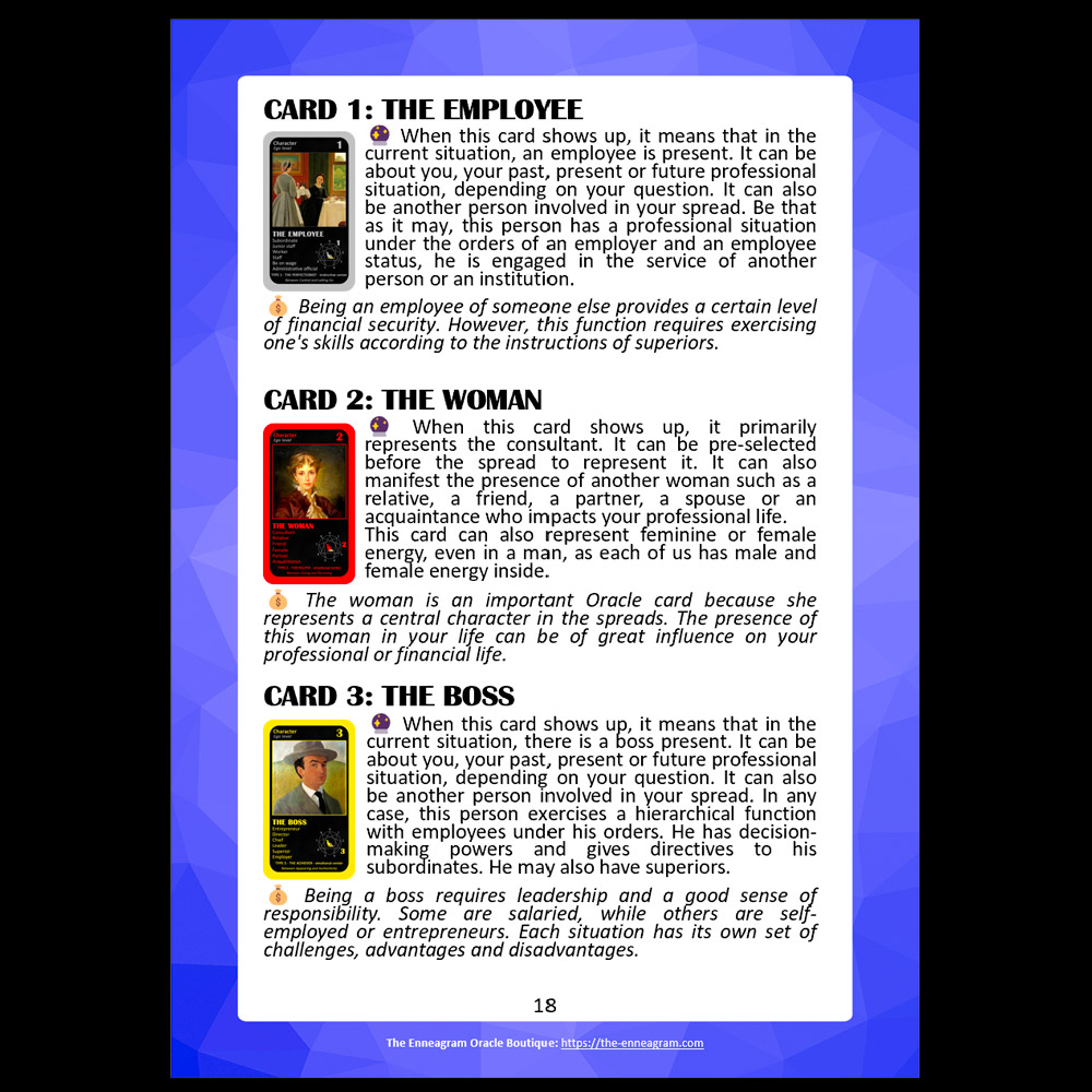 💰 Digital Booklet for The Wealth Enneagram Oracle