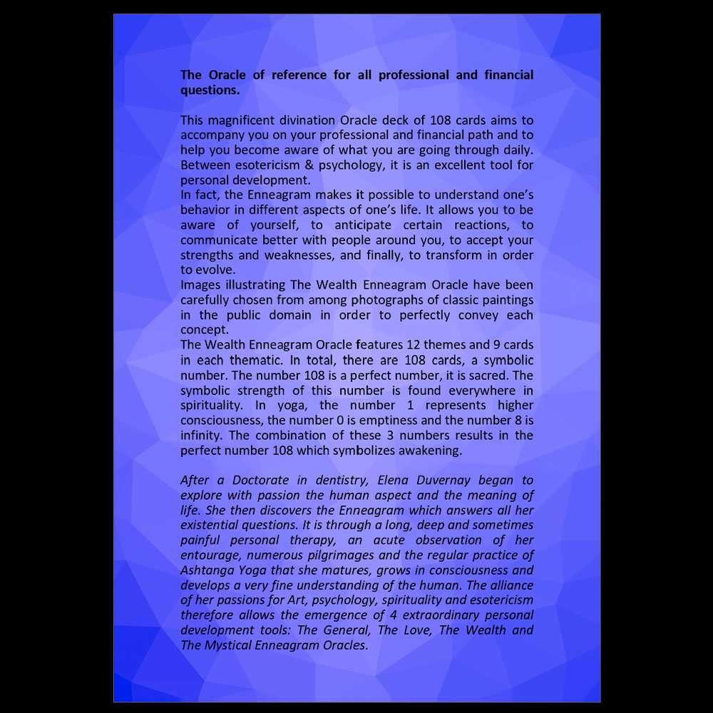 💰 Digital Booklet for The Wealth Enneagram Oracle