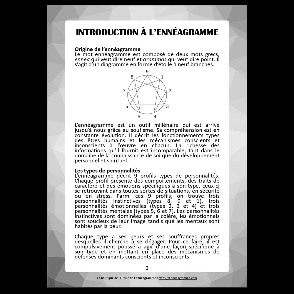 🙏 Livret numérique de l'Oracle de l'ennéagramme mystique