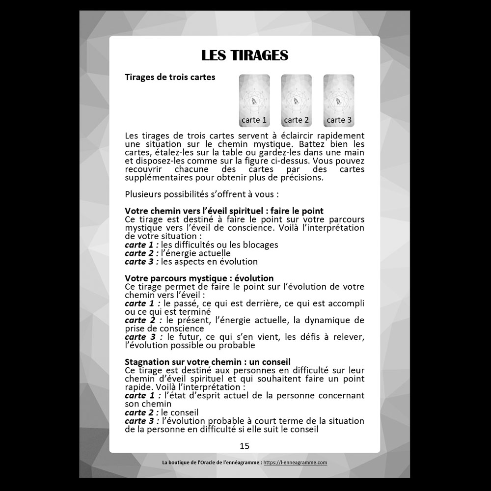 🙏 Livret numérique de l'Oracle de l'ennéagramme mystique