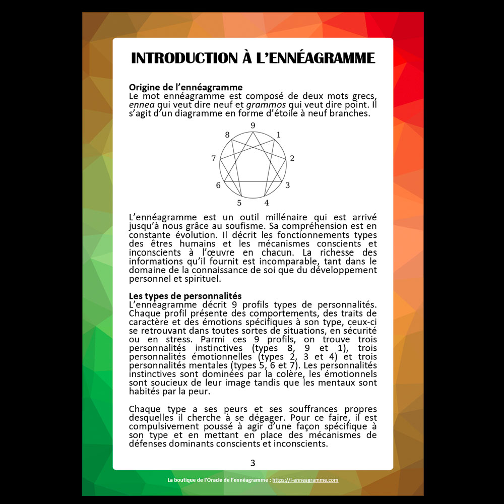 💫 Livret numérique de l'Oracle de l'ennéagramme général