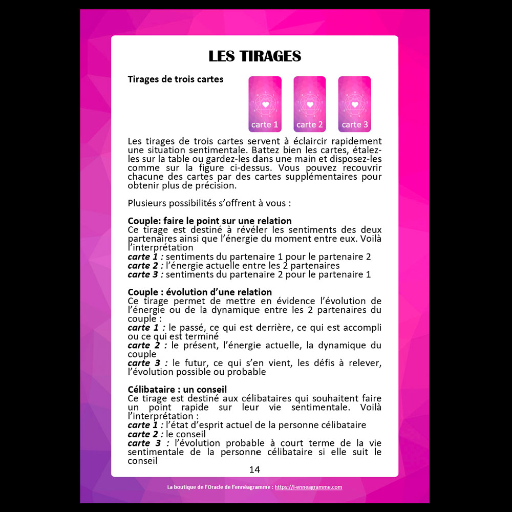 ❤️ Livret numérique de l'Oracle de l'ennéagramme sentimental